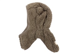 Mini A Ture balaclava Jeffi teddyfleece morel grey